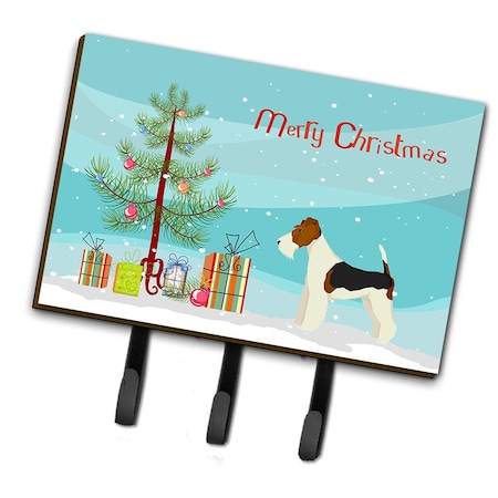 Carolines Treasures Fox Terrier Christmas Tree Leash or Key Holder CK3538TH68